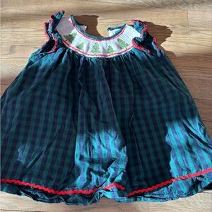 Lil Cactus Green and Red Plaid Dress
